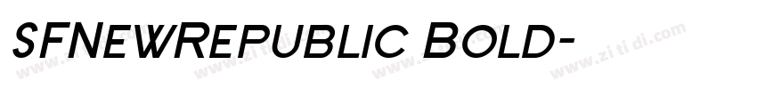 SFNewRepublic Bold字体转换